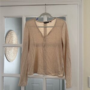 Vineyard Vines Light Tan Long Sleeve Top